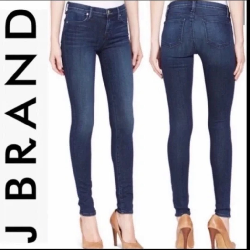 J Brand 912 The Pencil Stretch Skinny Jeans Ink Size 28
